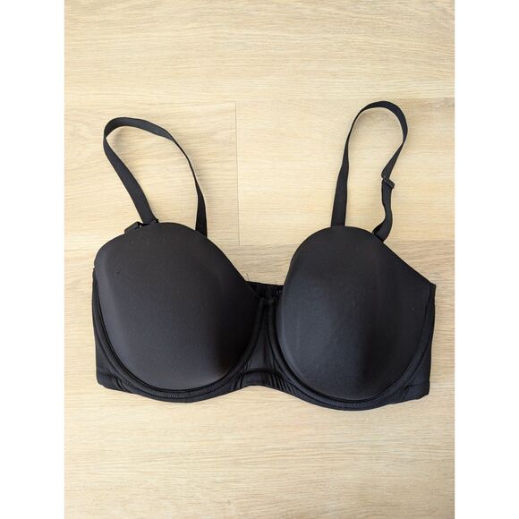 Wacoal Red Carpet Strapless Underwire Bra 40DDD, black - Picture 1 of 5